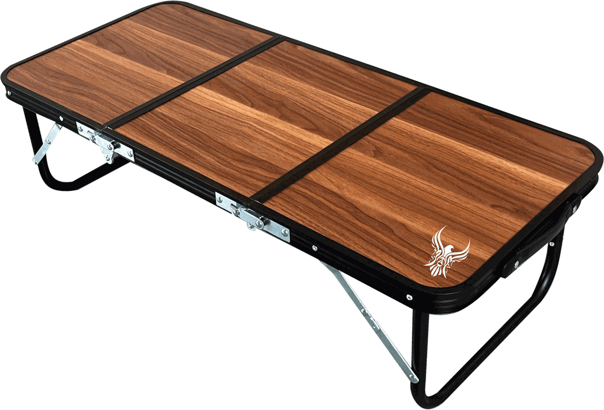 Order Foldable travel table with 3 panels - wooden color Now! | Jomla.ae