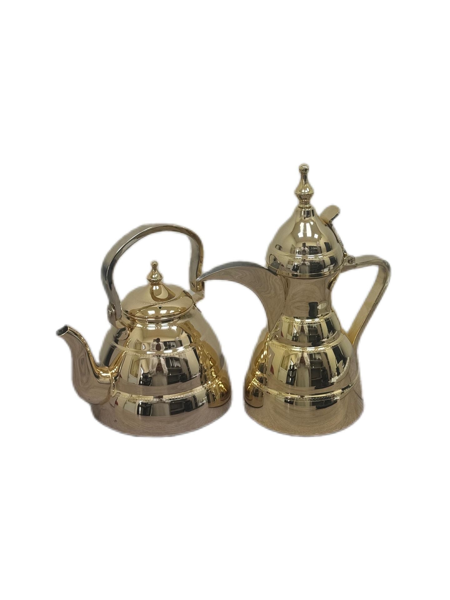 Order Hello Dar'iya Gold Large Coffee Pot Set Now! | Jomla.ae