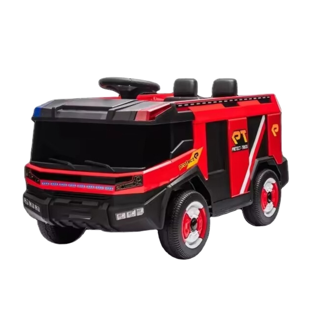 Order Megastar Roleplay ride on Fire Truck 12 v with water tanks and RC ...