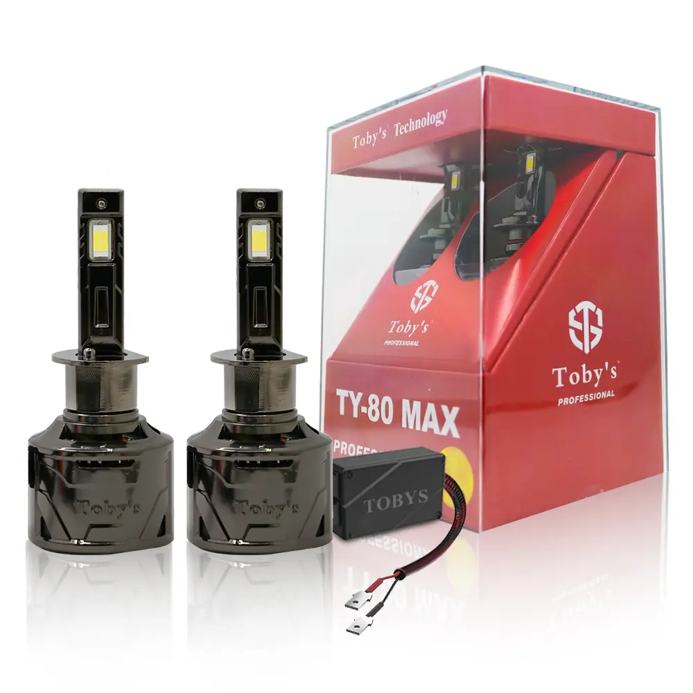 Order Toby’s TY80 MAX H1 2 Pieces Car LED Headlight Bulbs Original 80W ...