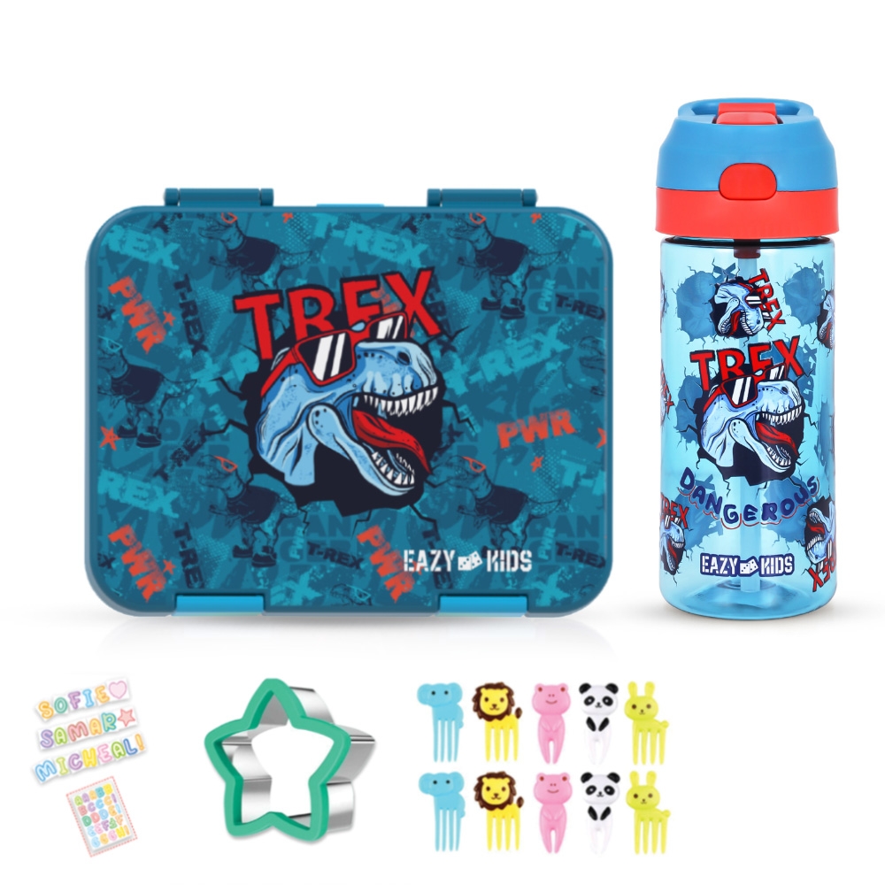 Order Eazy Kids - Bento Lunch Box With Water Bottle And Accessory Set ...