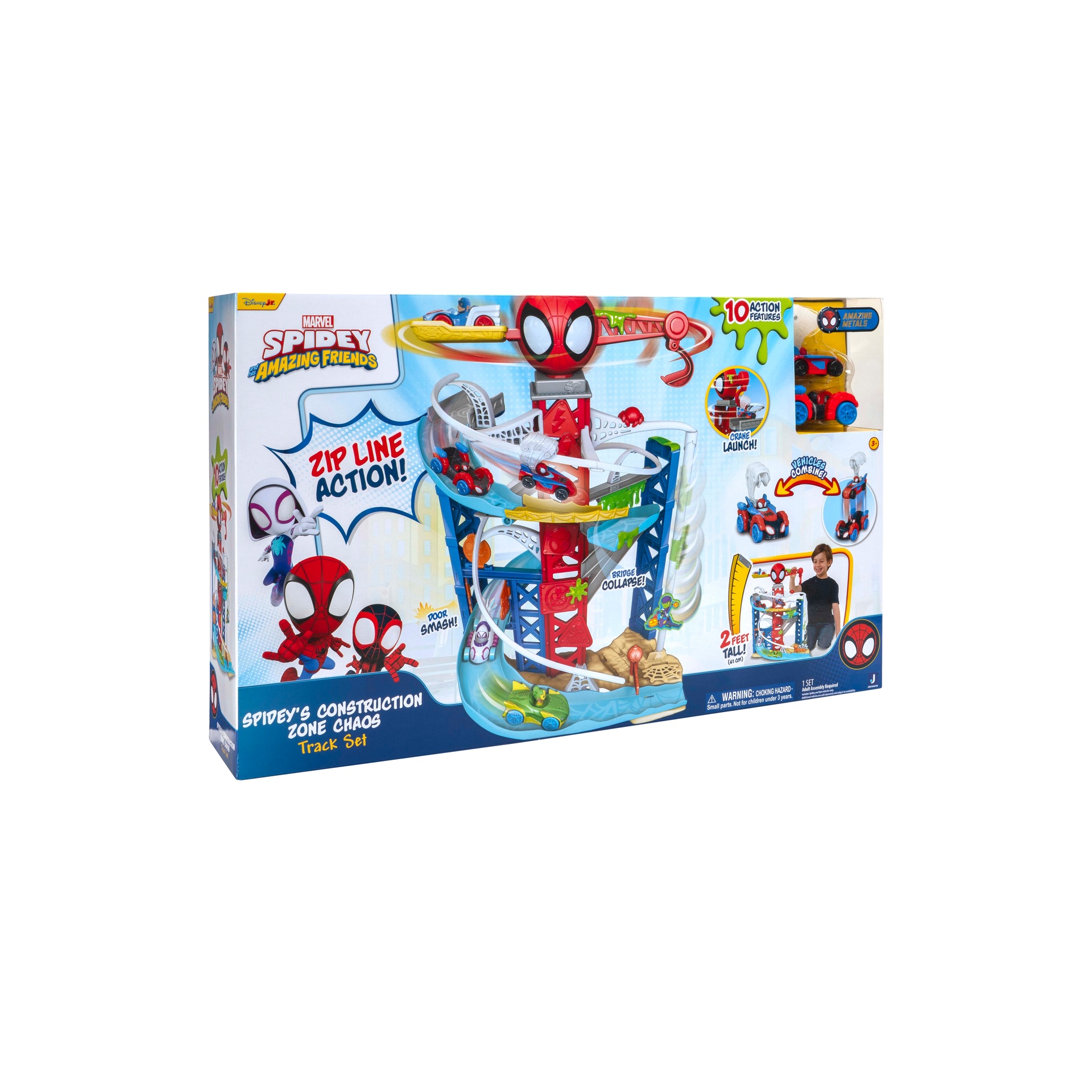 Order MARVEL Spidey Track Construction Zone Chaos Set 2-Foot Tall