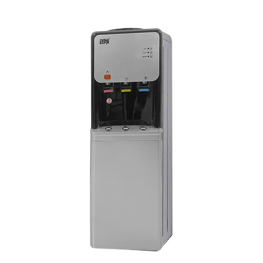 Winning Star Water Cooler, Top Loading, Hot/Cold/Normal, Stand, Elegant Design, Safety Lock, 550 Watts, Grey, St-6506-Ys