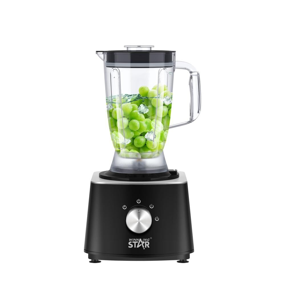 Winning Star Food Processor, 1.8L Bowl Capacity, 10 In 1 Multi-Function, Mixing, Grinding, And Dough Preparation, Stainless Steel Blades, 600 Watts, Black, St-5583 - View 1