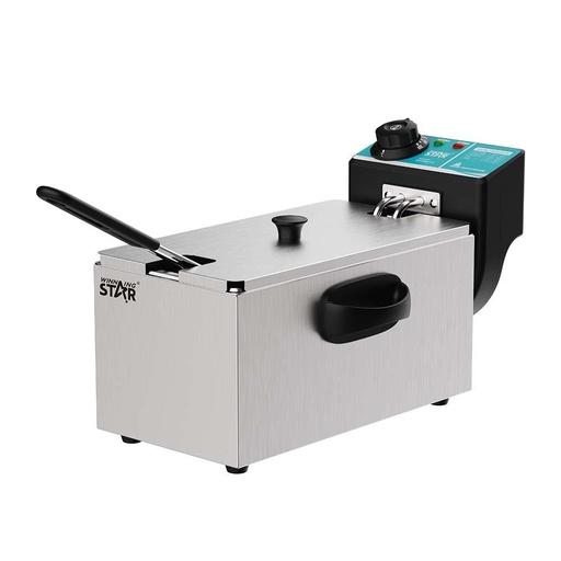 Winning Star Electric Fryer, 4 Liter Capacity, Non-Stick Surface, 2000 Watts, White, St-9203