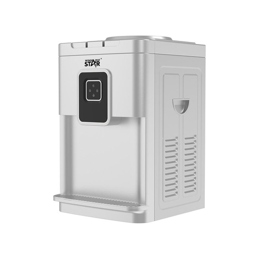 Winning Star Water Cooler, Top Loading, Hot/Cold, Normal, Table, Elegant Design, 500 Watts, White, St-6508