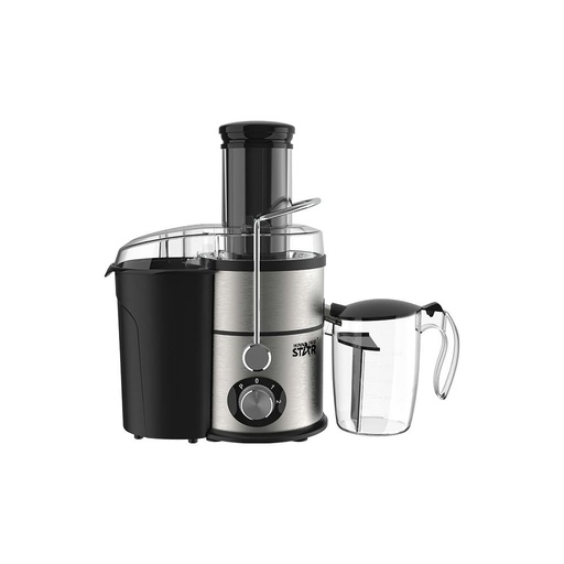 Winning Star Food Processor And Juicer, Grinding, Chopping, Juicer And Blender, Automatic Suction, Anti-Backflow Mechanism, 800 Watts, Black Silver, St-5556
