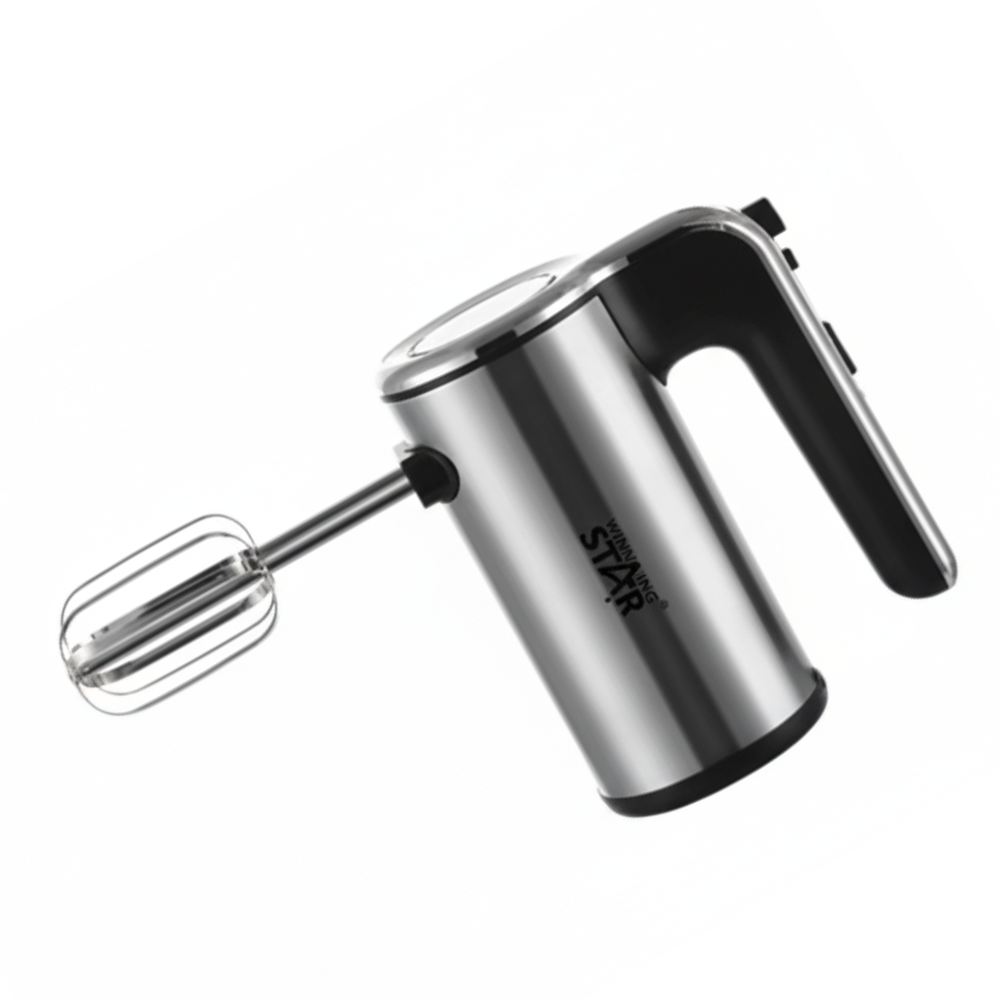 Winning Star Hand Mixer, 5 Speeds, Multi-Purpose, 200 Watts, Silver, St-5534 - View 1