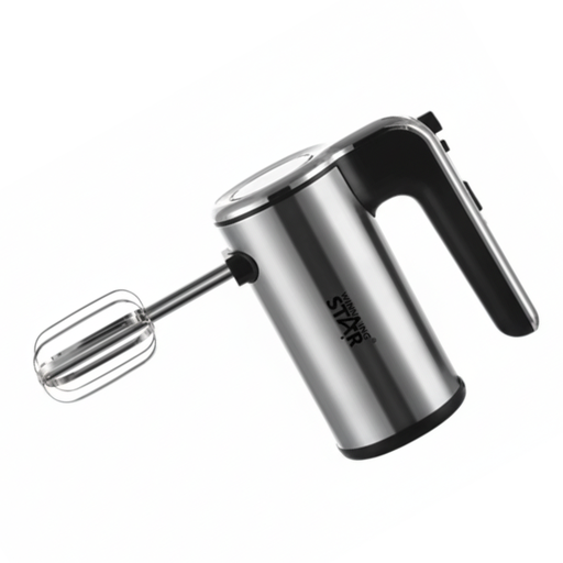 Winning Star Hand Mixer, 5 Speeds, Multi-Purpose, 200 Watts, Silver, St-5534