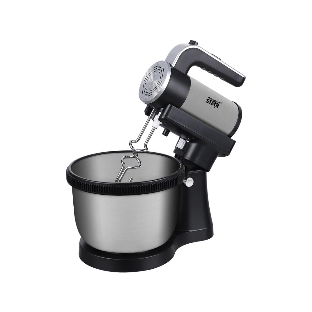 Winning Star Stand Mixer, 4.5L Capacity, 5 Speeds, Dough, Baking, And Egg Beating, Stainless Steel Blades, Multi-Speed, 450W, Black Silver, St-5532 - View 1