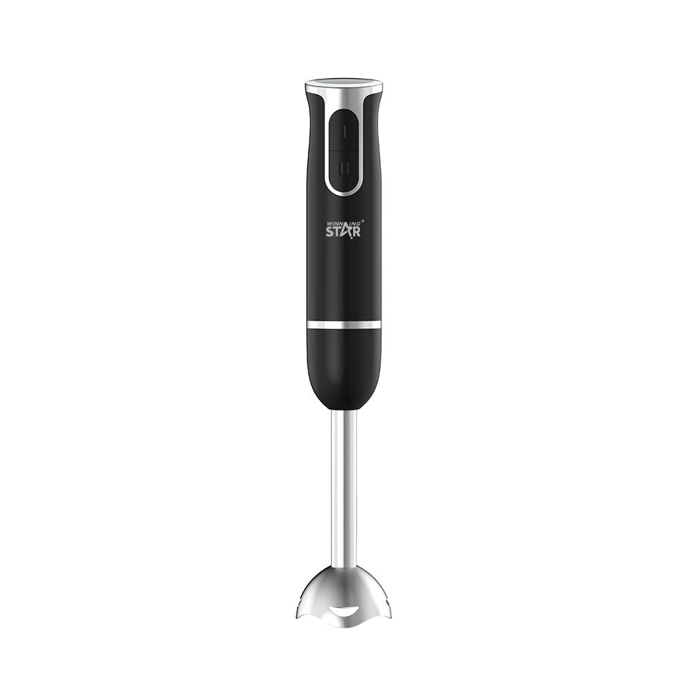 Winning Star Hand Blender, 2 In 1 Mixing And Mashing, Steel Blades, 2 Speeds, 400 Watts, Black, St-5553 - View 1