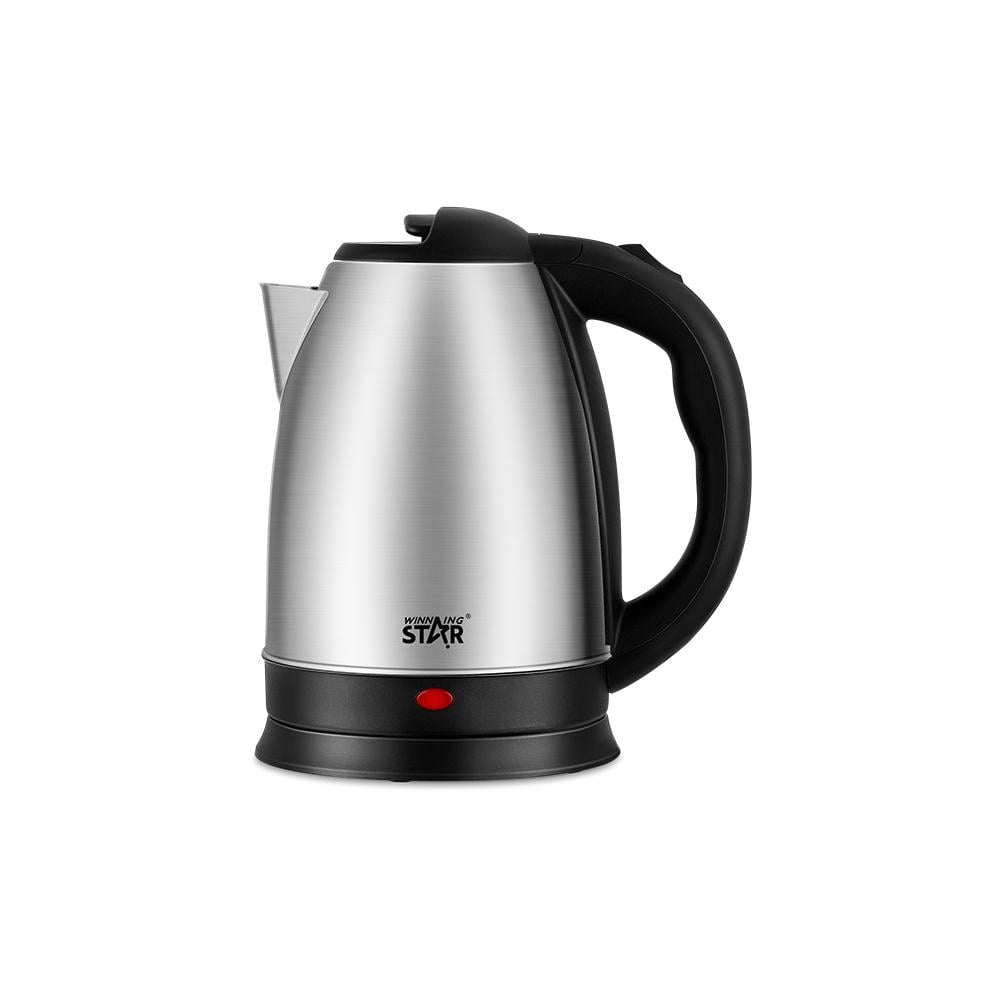 Winning Star Stainless Steel Electric Kettle, 1.8L, Waterless Start Protection, 1500W, Silver, St-6011D - View 1