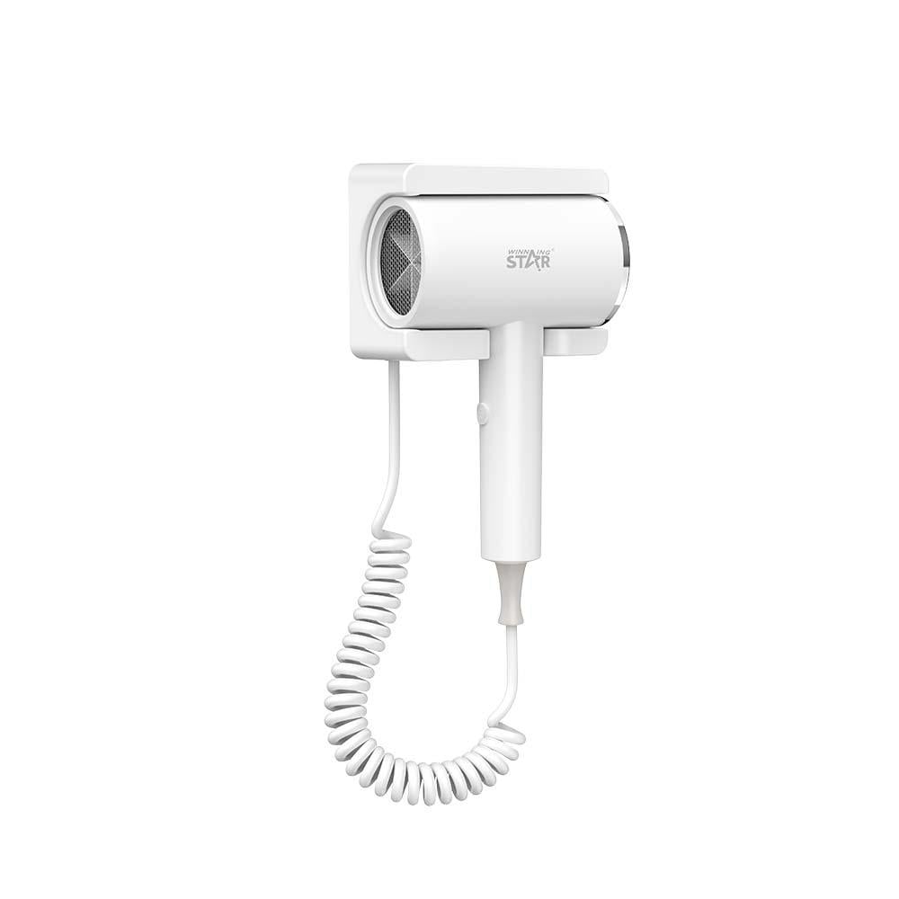 Winning Star Hair Dryer, Anti-Scald Nozzle, Wall Mounted, 1600W, White, St-5718 - View 1