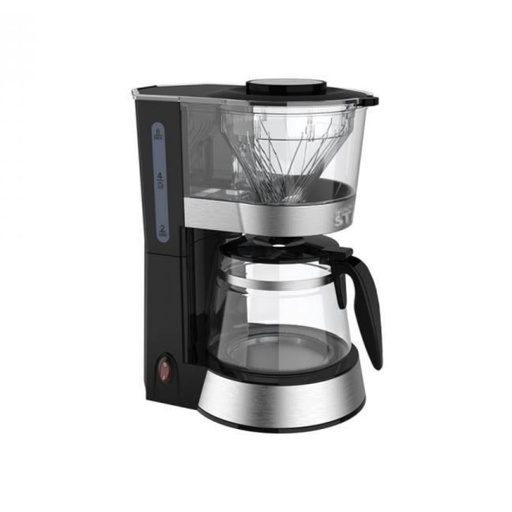Winning Star Coffee Maker, 1.2L, Drip, 800W, Black Silver, St-9712