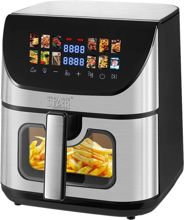 Winning Star ST-9694 Air Fryer, 8 Liters, 2200 Watts, Wi-Fi, Digital - Black - View 1