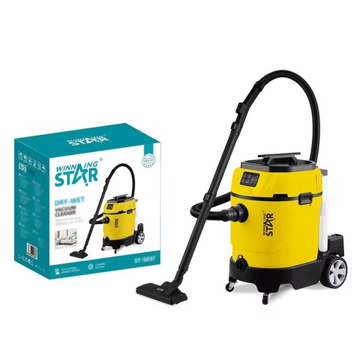 Winning Star Multifunctional Vacuum Cleaner with 19KPa Suction Power, 35L Tank, Wet & Dry Cleaning with Steam & Hot Water