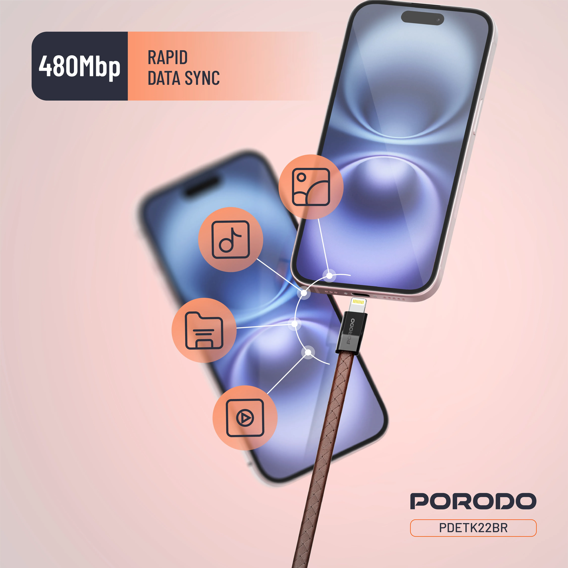 Order Porodo Pu Leather USB Bracelet Cable 60w 20v 3a Max -C To C - Pd ...